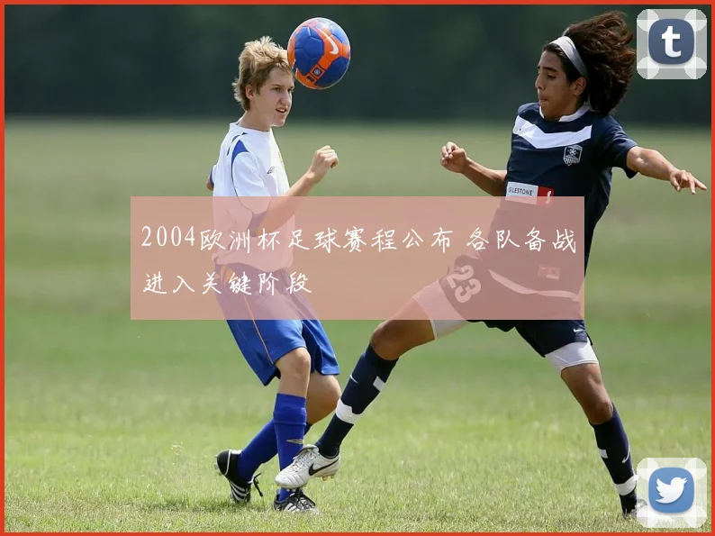 2004欧洲杯足球赛程公布 各队备战进入关键阶段