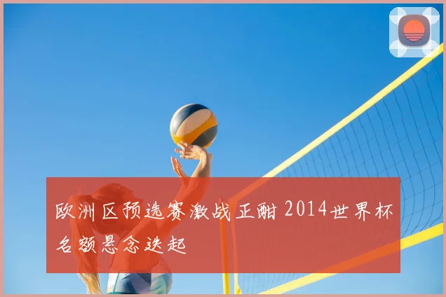 欧洲区预选赛激战正酣 2014世界杯名额悬念迭起